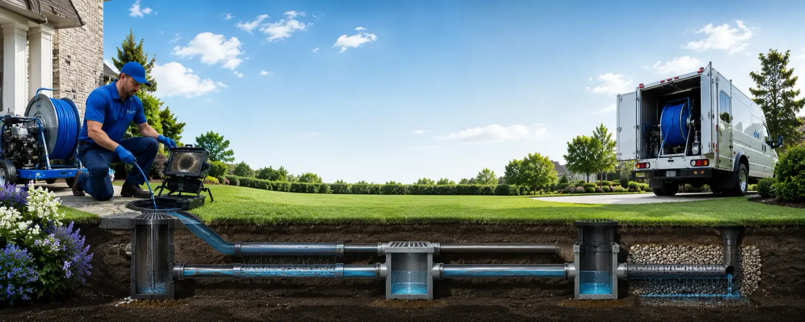 Outdoor drain cleaning information for Crandall, GA